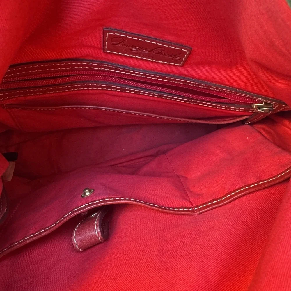 Dooney and Bourke Vintage‎ Monogram Canvas Tassle Shoulder Bag and Wallet Y2K